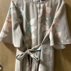 The Limited Gray and Pink Patterned Top